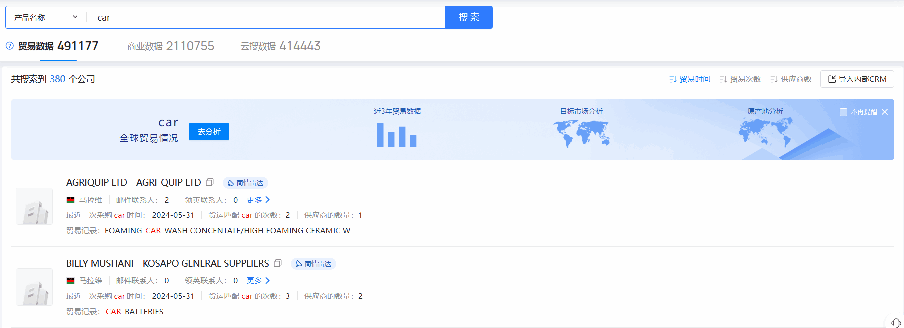 马拉维海关数据,海关数据,PA真人国际海关数据